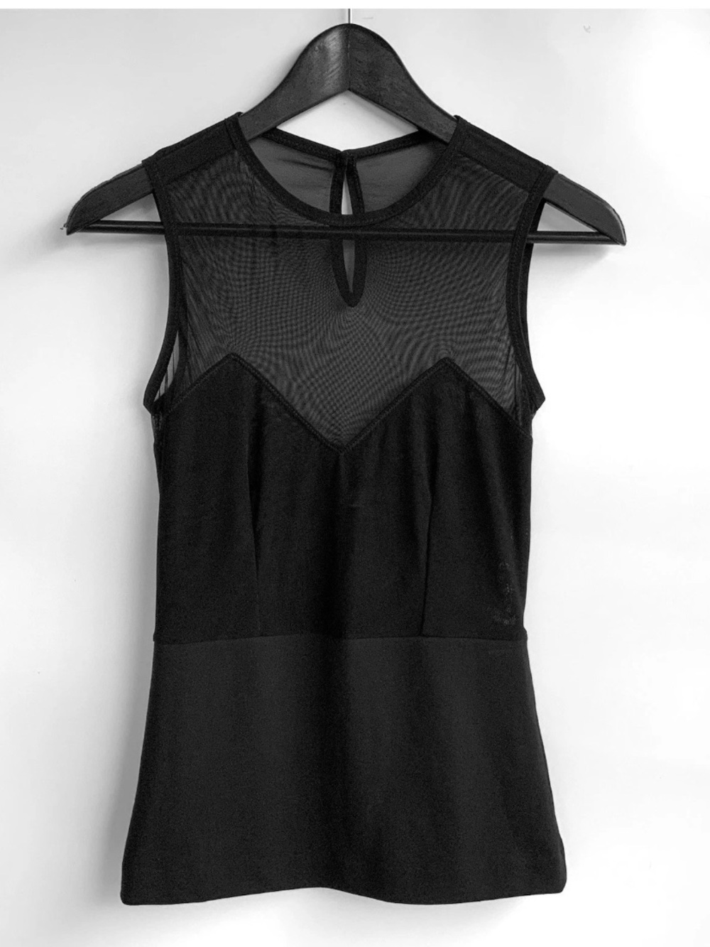 Diesel Y2K Goth Sheer Mesh Tank Top Black Dark Feminine Alt Size S